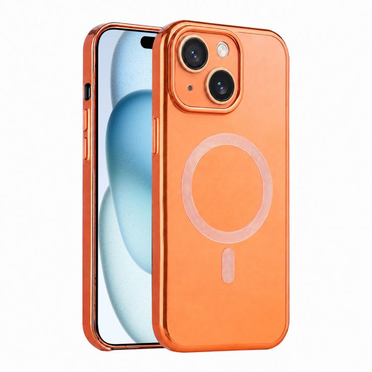 For iPhone 15 Flowing Gold Phantom Magnetic Shockproof Phone Case