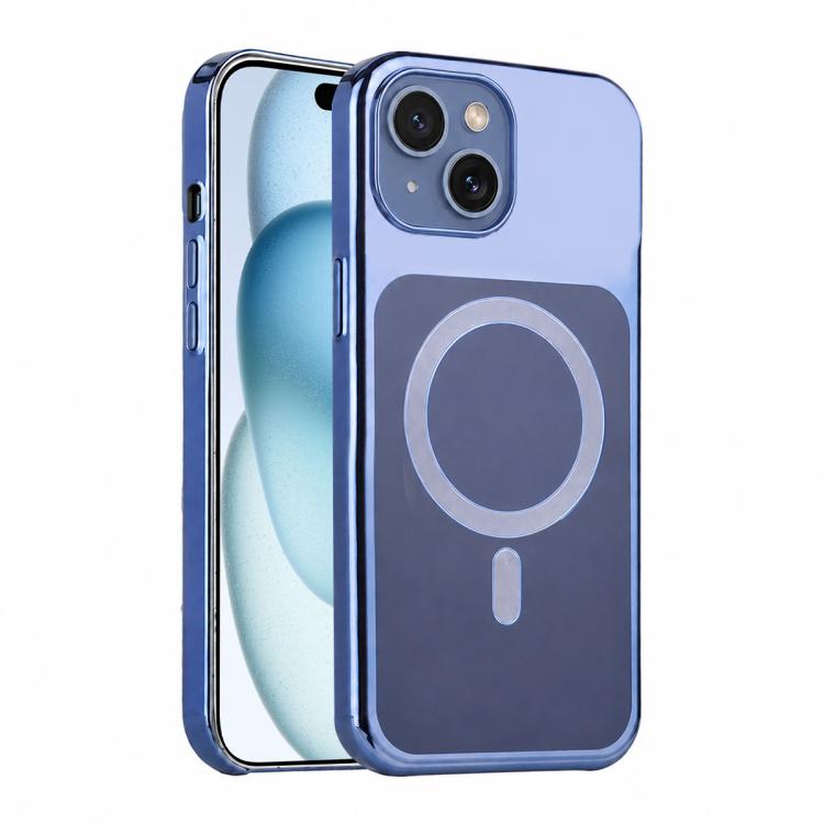 For iPhone 15 Flowing Gold Phantom Magnetic Shockproof Phone Case