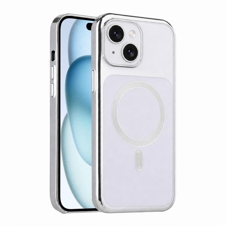 For iPhone 15 Flowing Gold Phantom Magnetic Shockproof Phone Case