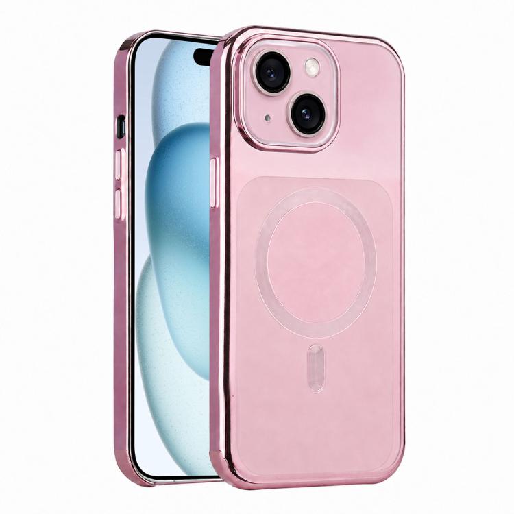 For iPhone 15 Flowing Gold Phantom Magnetic Shockproof Phone Case