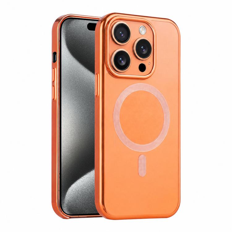 For iPhone 15 Pro Flowing Gold Phantom Magnetic Shockproof Phone Case