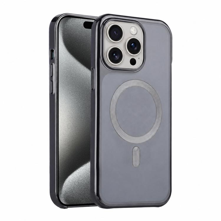 For iPhone 15 Pro Max Flowing Gold Phantom Magnetic Shockproof Phone Case