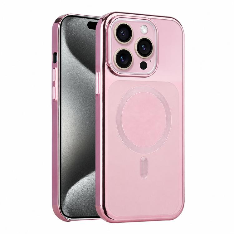 For iPhone 15 Pro Max Flowing Gold Phantom Magnetic Shockproof Phone Case