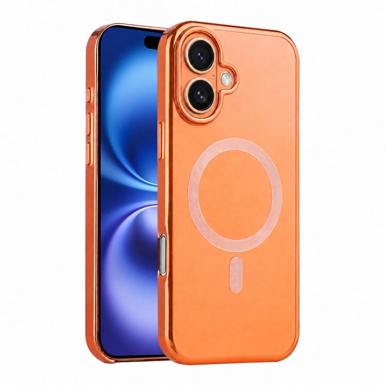 For iPhone 16 Flowing Gold Phantom Magnetic Shockproof Phone Case