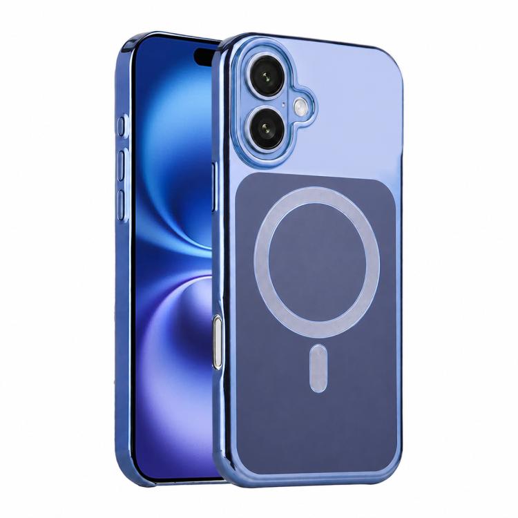For iPhone 16 Flowing Gold Phantom Magnetic Shockproof Phone Case