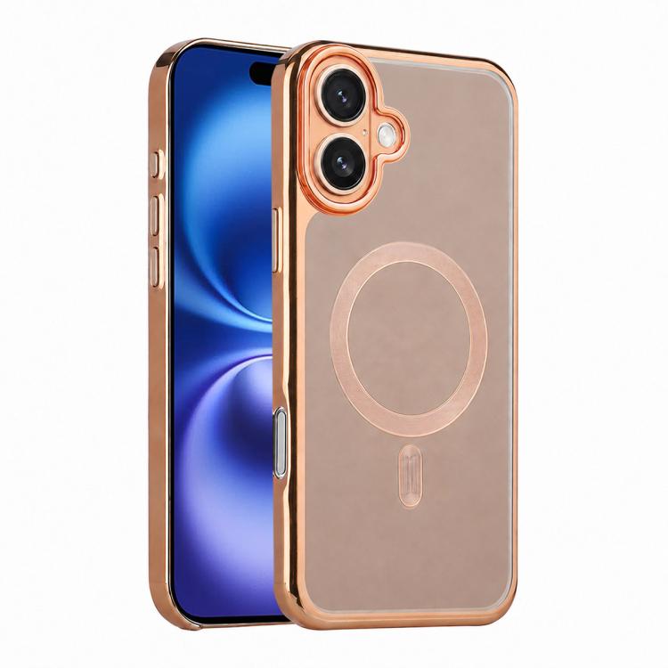 For iPhone 16 Flowing Gold Phantom Magnetic Shockproof Phone Case