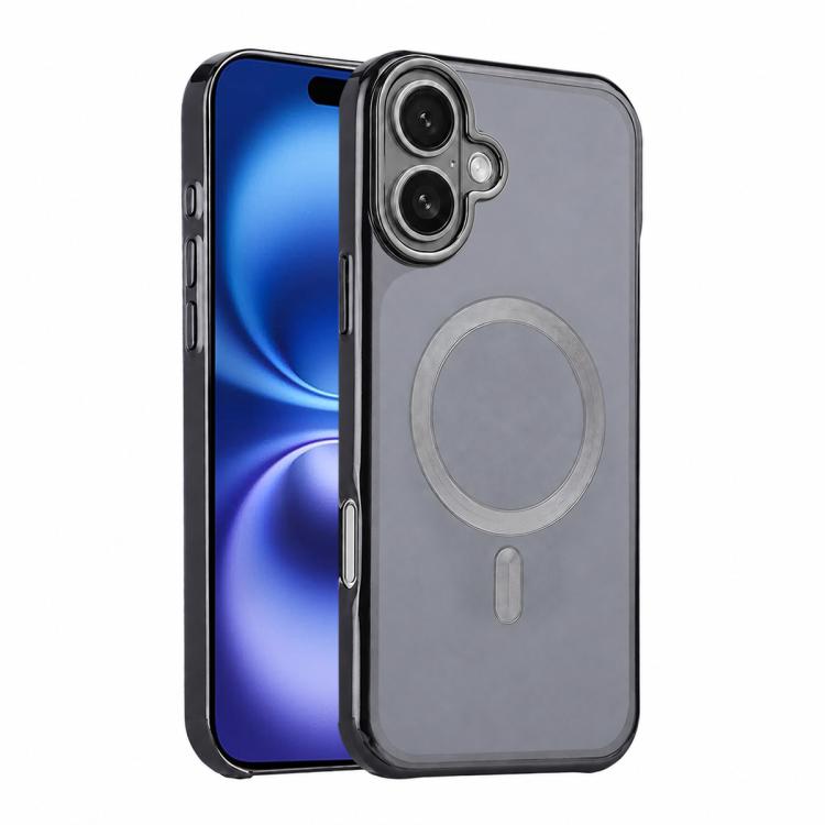 For iPhone 16 Flowing Gold Phantom Magnetic Shockproof Phone Case