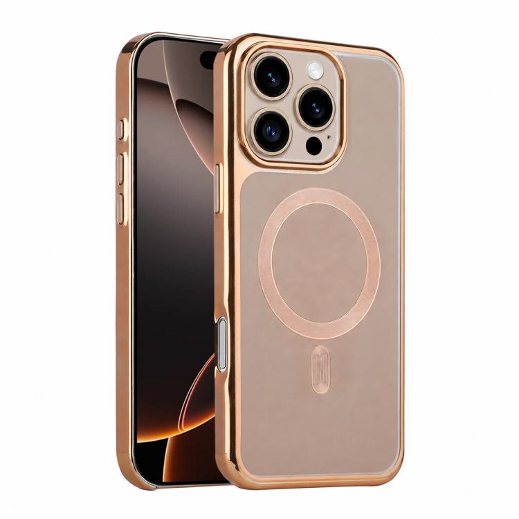 For iPhone 16 Pro Flowing Gold Phantom Magnetic Shockproof Phone Case