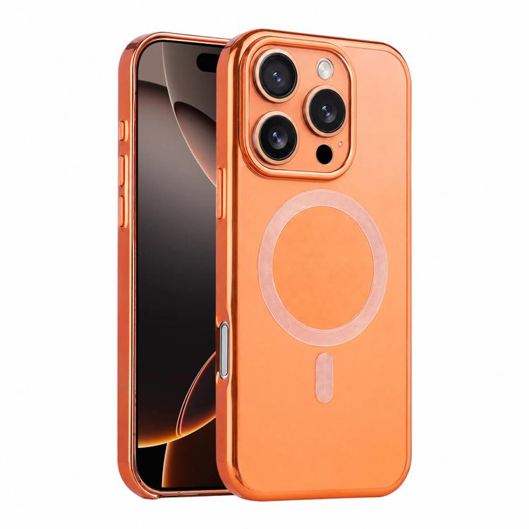 For iPhone 16 Pro Max Flowing Gold Phantom Magnetic Shockproof Phone Case