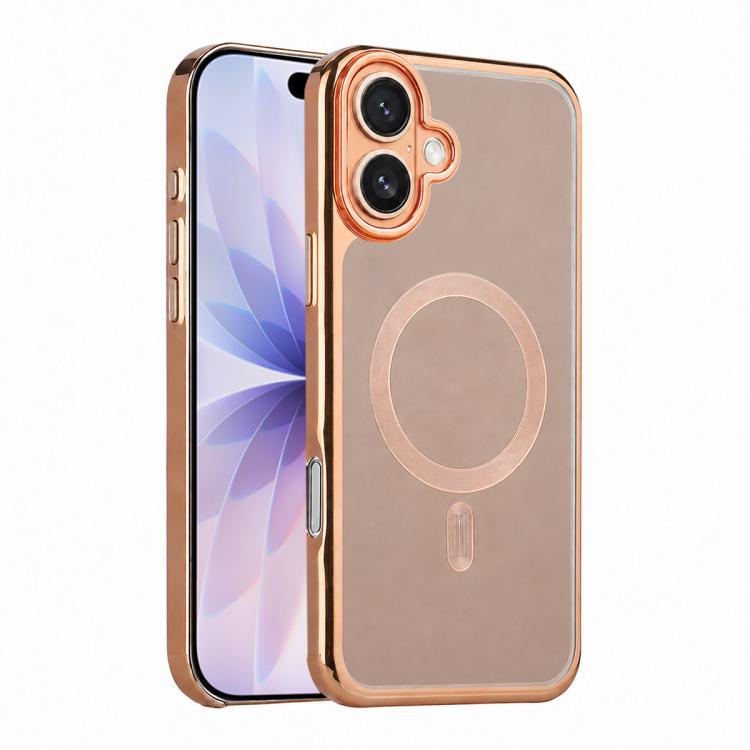 For iPhone 17 Flowing Gold Phantom Magnetic Shockproof Phone Case