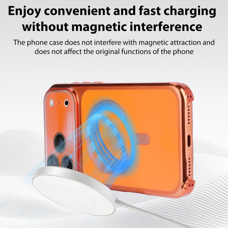 For iPhone 16 Pro Flowing Gold Phantom Magnetic Shockproof Phone Case