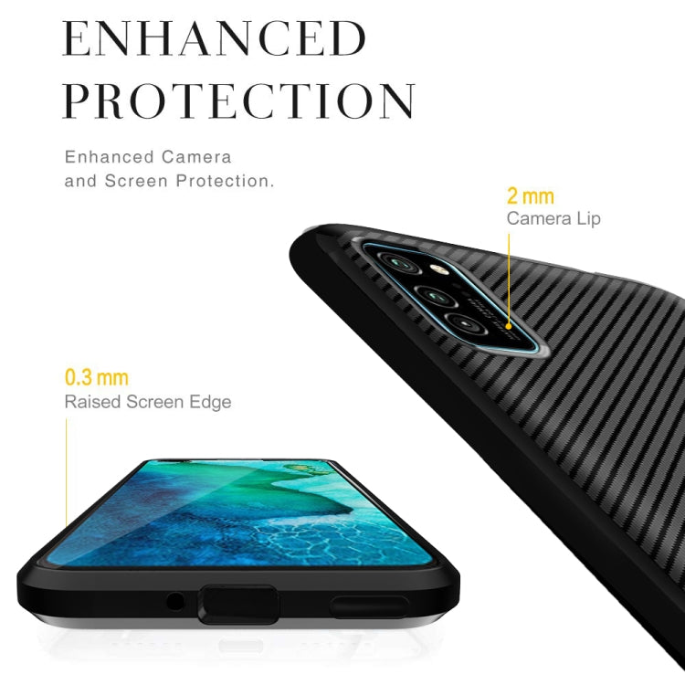 For Huawei P40 Pro Carbon Fiber Texture Shockproof TPU Protective Case