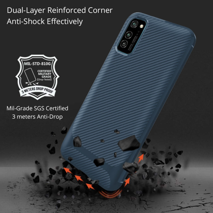 For Huawei P40 Pro Carbon Fiber Texture Shockproof TPU Protective Case
