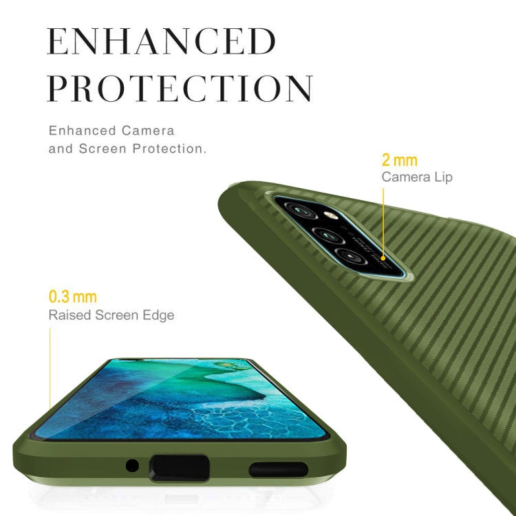 For Huawei P40 Pro Carbon Fiber Texture Shockproof TPU Protective Case