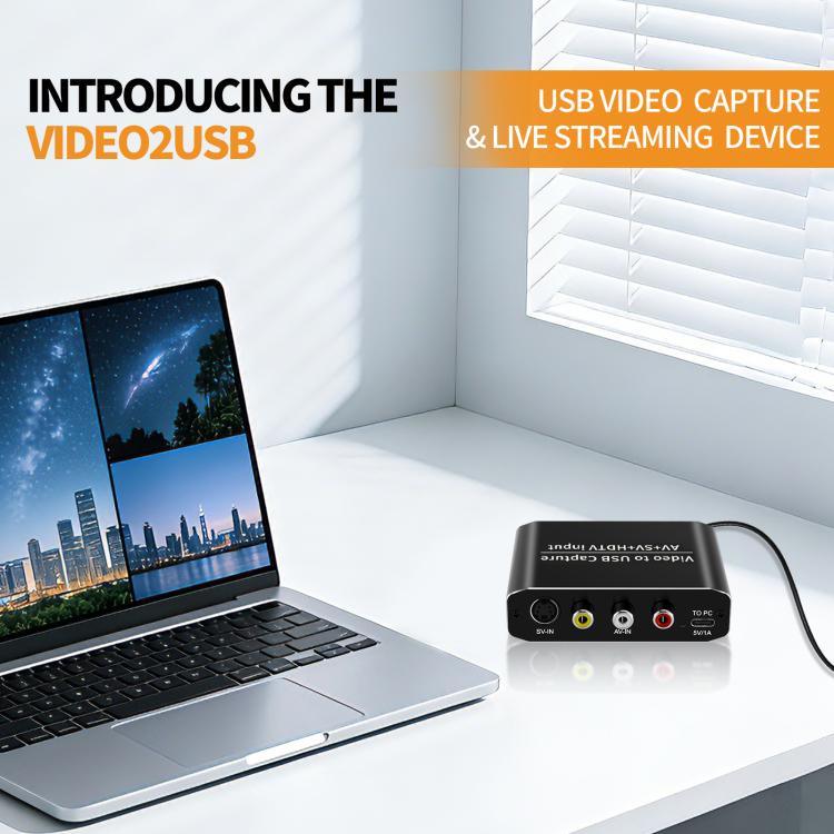 NK-10S AV/S-VIDEO/HDMI USB 3.0 Video Capture Card Converter - Black