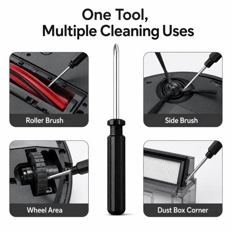 Robot Vacuum Cleaner Universal Cleaning Tool, Specification:Black Phillips Screwdriver