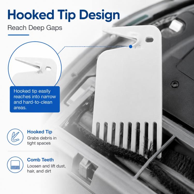 Robot Vacuum Cleaner Universal Cleaning Tool, Specification:White Brush
