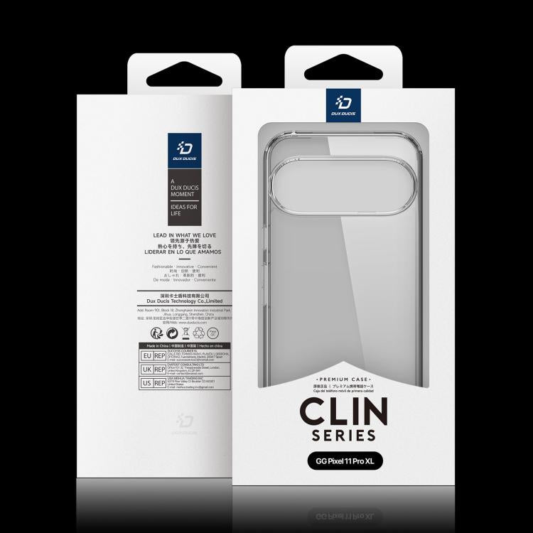 For Google Pixel 11 Pro XL DUX DUCIS Clin Series PC + TPU Phone Case - Transparent