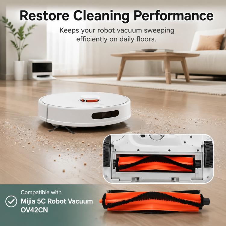 Replacement Accessories for Xiaomi Mijia 5C OV42CN Robot Vacuum Cleaner, Specification:Main Brush