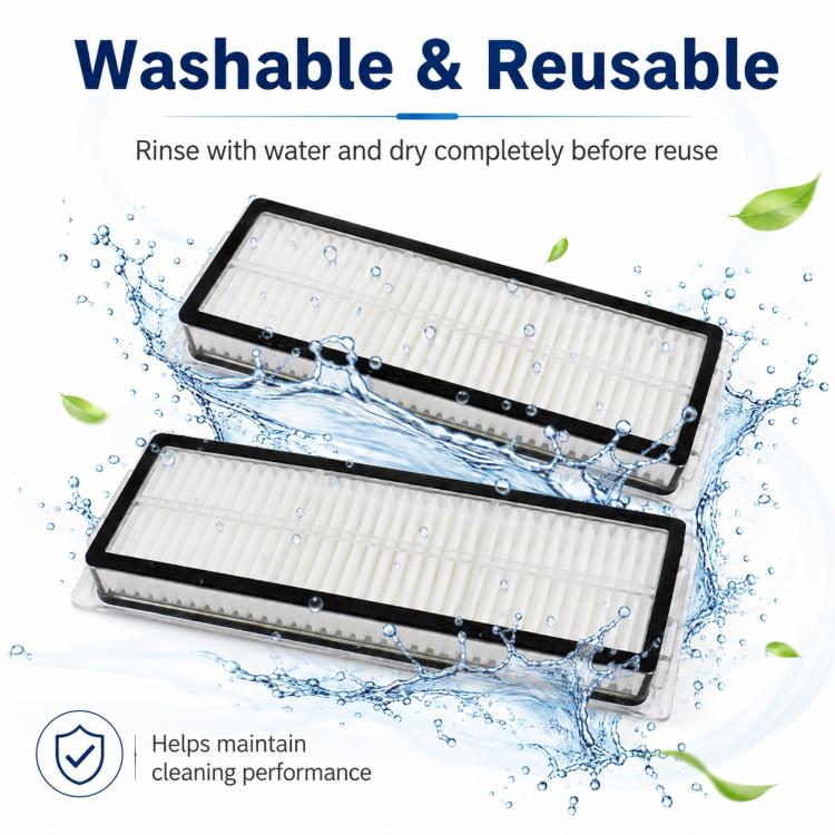 Replacement Accessories for Xiaomi Mijia 5C OV42CN Robot Vacuum Cleaner, Specification:Dual Filter