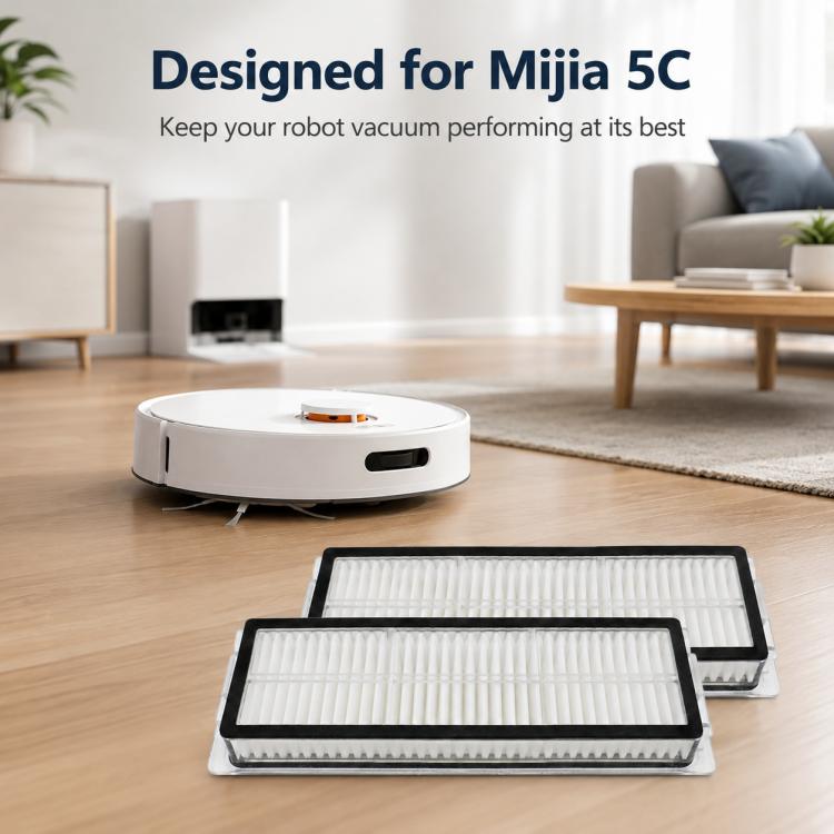 Replacement Accessories for Xiaomi Mijia 5C OV42CN Robot Vacuum Cleaner, Specification:Dual Filter