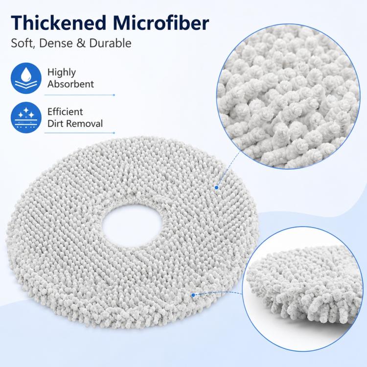 Replacement Accessories for Xiaomi Mijia 5C OV42CN Robot Vacuum Cleaner, Specification:Thick Stripe Mop Pad