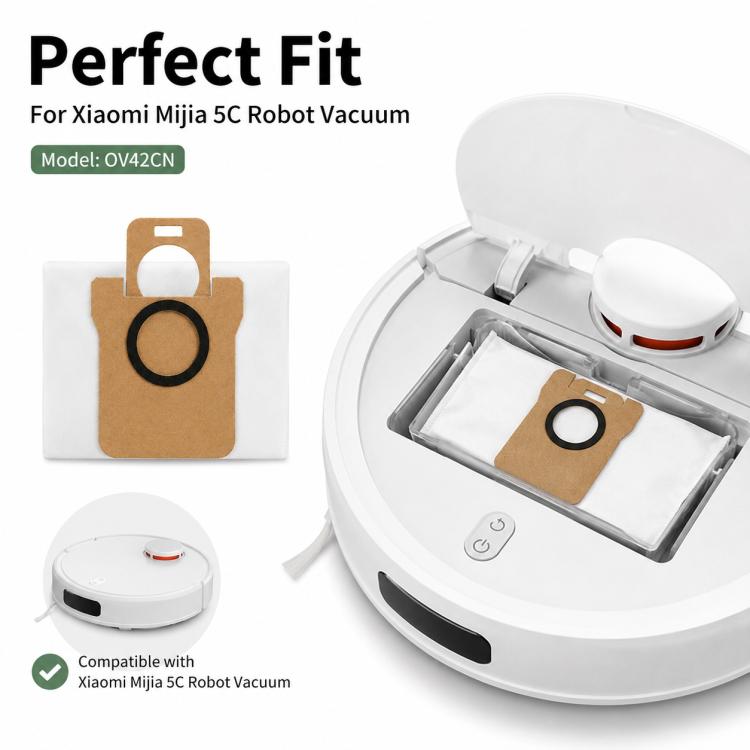 Replacement Accessories for Xiaomi Mijia 5C OV42CN Robot Vacuum Cleaner, Specification:Dust Bag