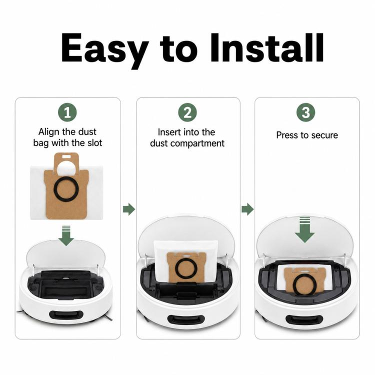 Replacement Accessories for Xiaomi Mijia 5C OV42CN Robot Vacuum Cleaner, Specification:Dust Bag