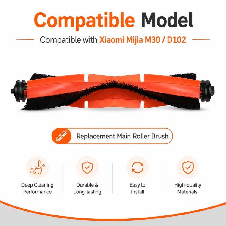 Replacement Accessories for Xiaomi Mijia M30 Robot Vacuum Cleaner, Specification:Main Brush