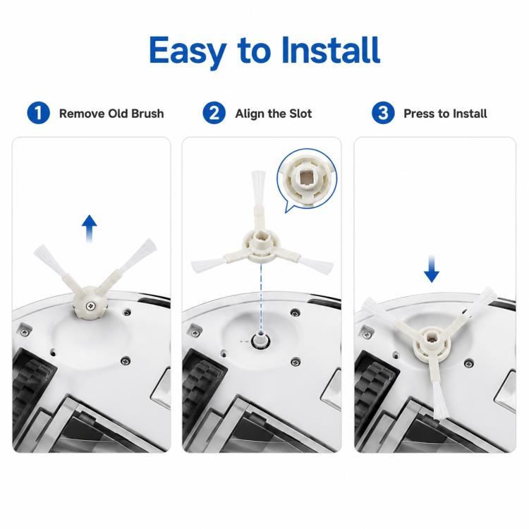 Replacement Accessories for Xiaomi Mijia M30 Robot Vacuum Cleaner, Specification:Side Brush