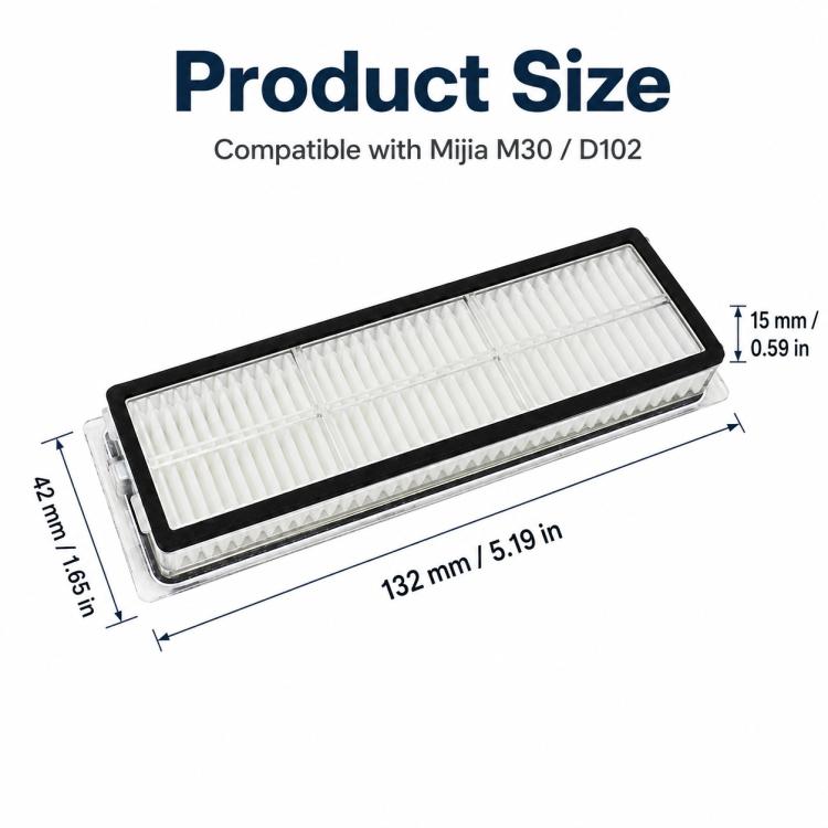 Replacement Accessories for Xiaomi Mijia M30 Robot Vacuum Cleaner, Specification:Dual Filter