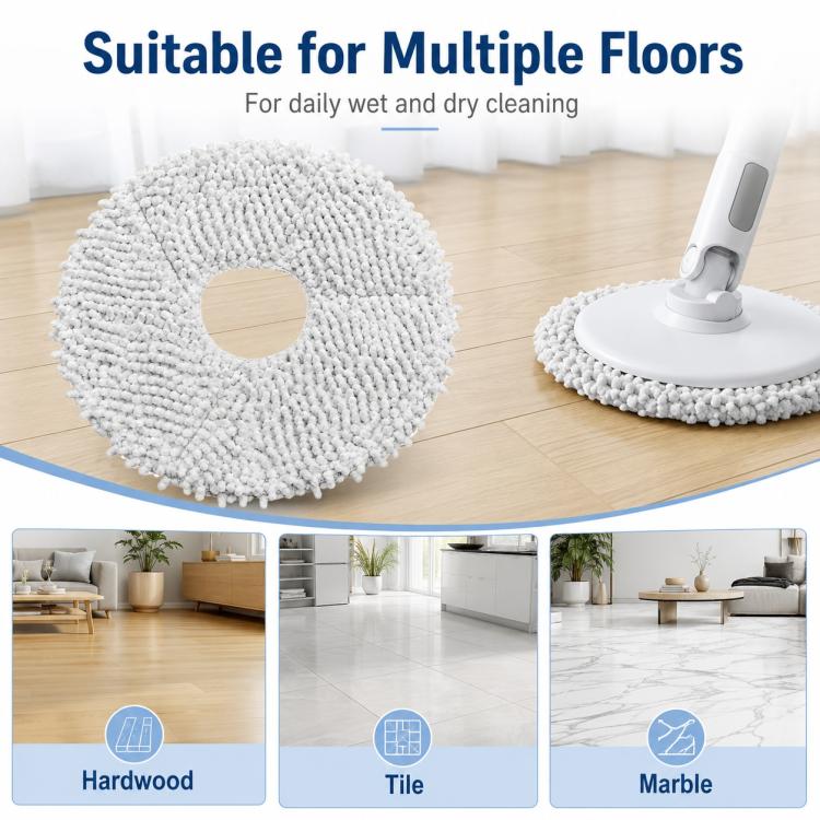 Replacement Accessories for Xiaomi Mijia M30 Robot Vacuum Cleaner, Specification:Thick Stripe Mop Pad