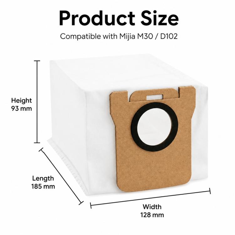 Replacement Accessories for Xiaomi Mijia M30 Robot Vacuum Cleaner, Specification:Dust Bag