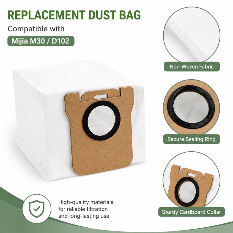 Replacement Accessories for Xiaomi Mijia M30 Robot Vacuum Cleaner, Specification:Dust Bag