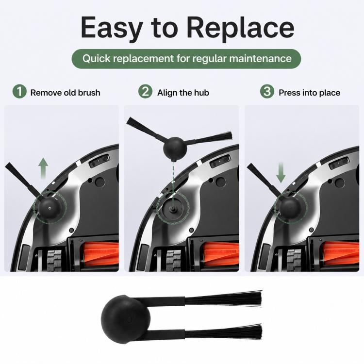 Replacement Accessories for Xiaomi Mijia M40 S Robot Vacuum Cleaner, Specification:Side Brush