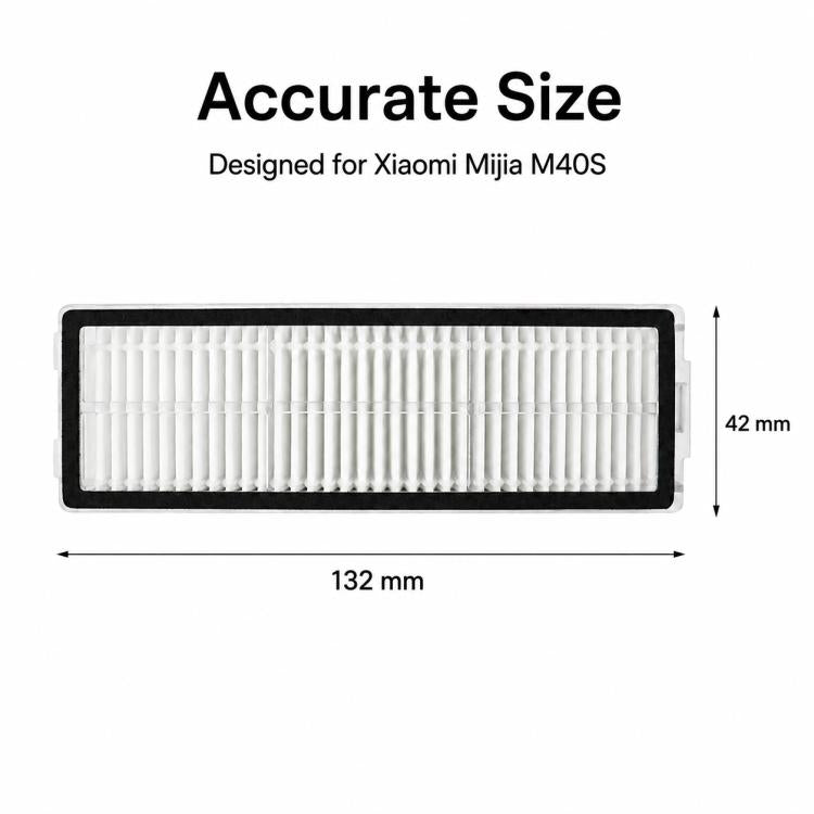 Replacement Accessories for Xiaomi Mijia M40 S Robot Vacuum Cleaner, Specification:Dual Filter