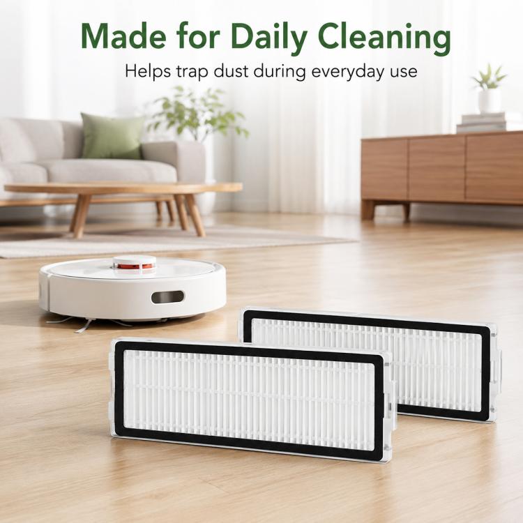 Replacement Accessories for Xiaomi Mijia M40 S Robot Vacuum Cleaner, Specification:Dual Filter