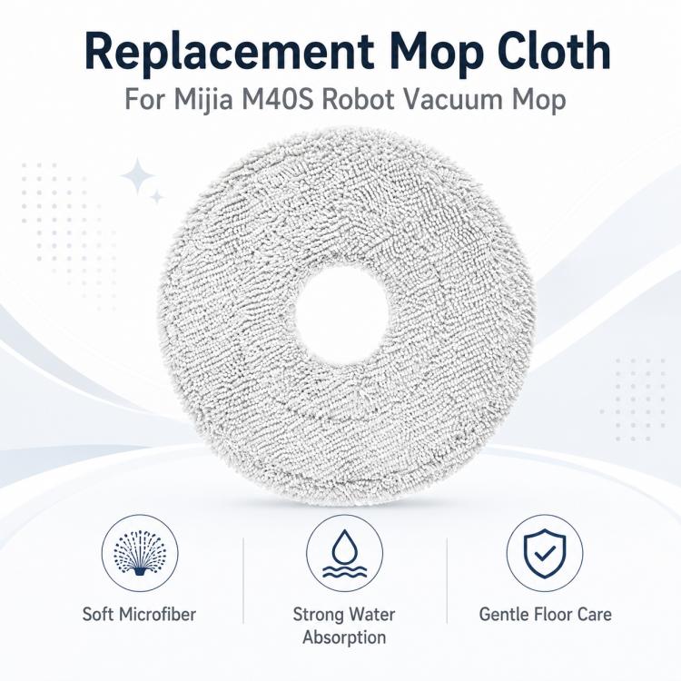 Replacement Accessories for Xiaomi Mijia M40 S Robot Vacuum Cleaner, Specification:Mop Pad