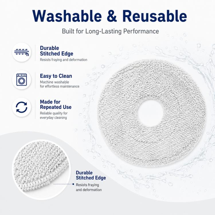 Replacement Accessories for Xiaomi Mijia M40 S Robot Vacuum Cleaner, Specification:Mop Pad