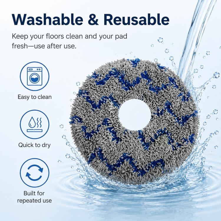 Replacement Accessories for Xiaomi Mijia M40 S Robot Vacuum Cleaner, Specification:Blue Striped Mop Pad
