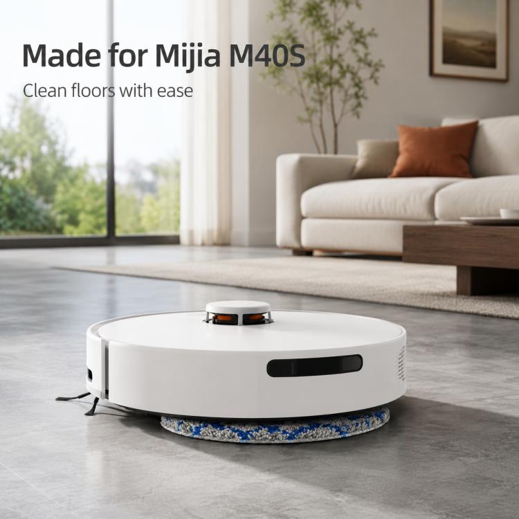 Replacement Accessories for Xiaomi Mijia M40 S Robot Vacuum Cleaner, Specification:Blue Striped Mop Pad