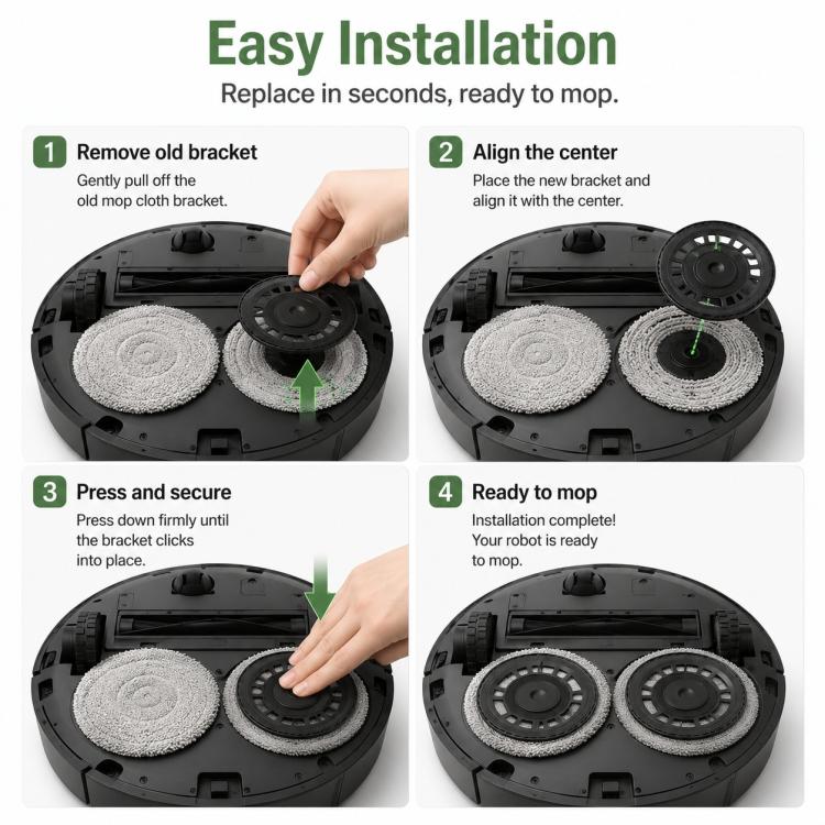 Replacement Accessories for Xiaomi Mijia M40 S Robot Vacuum Cleaner, Specification:Mop Pad Holder