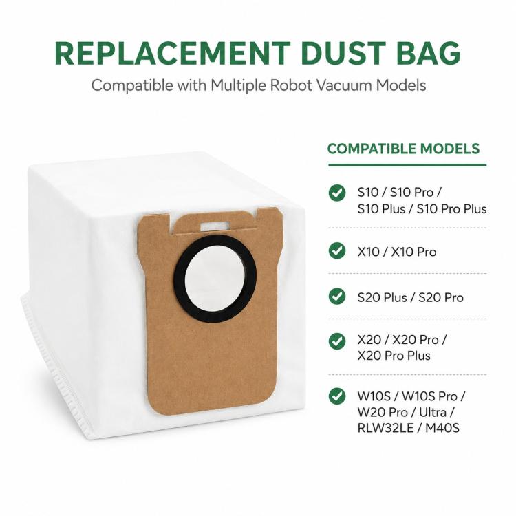 Replacement Accessories for Xiaomi Mijia M40 S Robot Vacuum Cleaner, Specification:Dust Bag