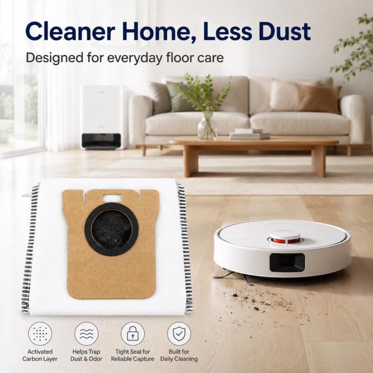 Replacement Accessories for Xiaomi Mijia M40 S Robot Vacuum Cleaner, Specification:Activated Carbon Dust Bag