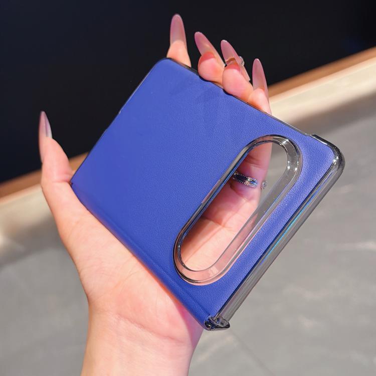 For Huawei Pura X Max Dual-Hinge Magnetic Ring PC Hybrid PU Phone Case