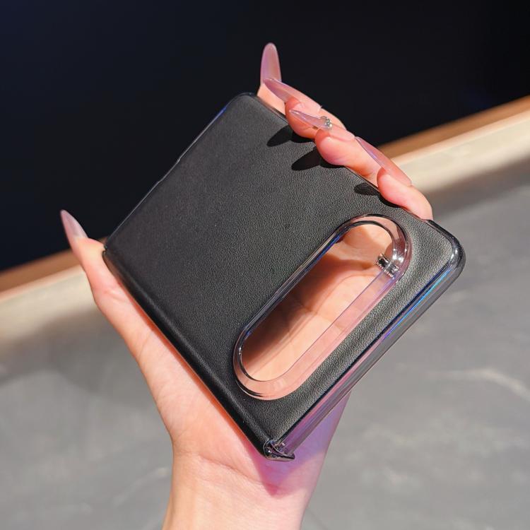 For Huawei Pura X Max Dual-Hinge Magnetic Ring PC Hybrid PU Phone Case