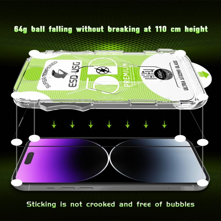 For iPhone 13 Pro 10pcs 5D Curved Easy Install Dust-proof Box Edge-to-Edge HD Tempered Glass Film with Lens Film