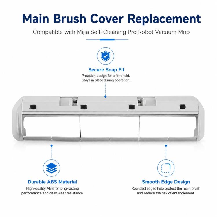 Robot Vacuum Cleaner Replacement Accessories for Xiaomi Mijia Robot Vacuum Mop Pro, Specification:Main Brush Cover