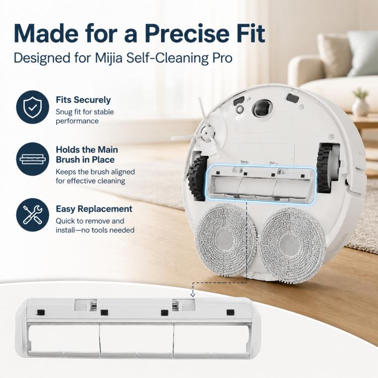 Robot Vacuum Cleaner Replacement Accessories for Xiaomi Mijia Robot Vacuum Mop Pro, Specification:Main Brush Cover