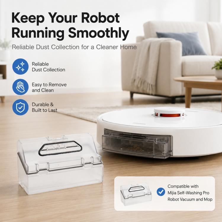 Robot Vacuum Cleaner Replacement Accessories for Xiaomi Mijia Robot Vacuum Mop Pro, Specification:Dust Box